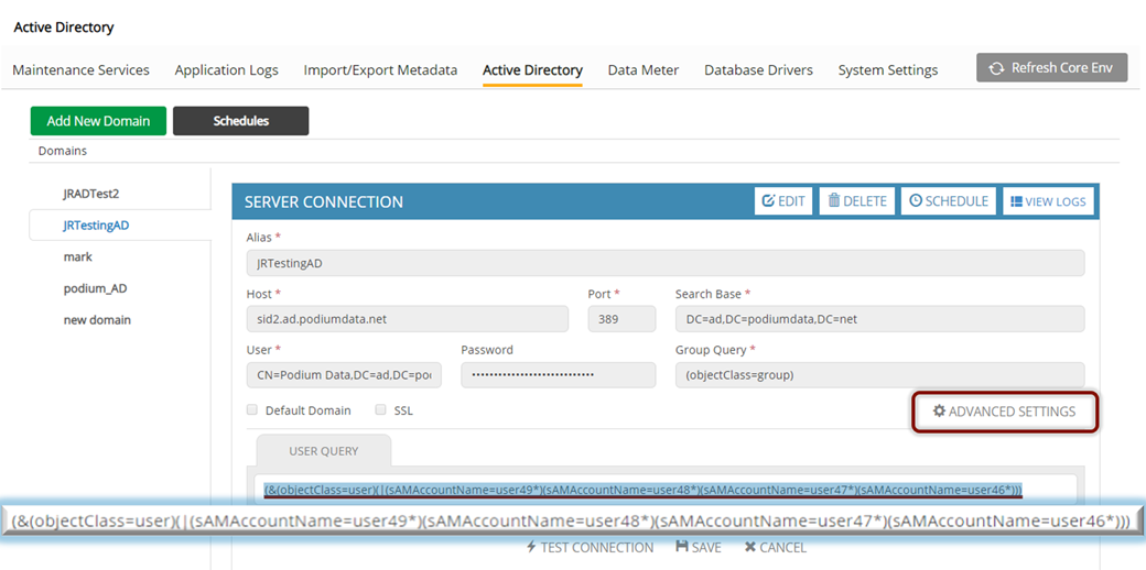 Click to view full size Create a more targeted filter on Active Directory users