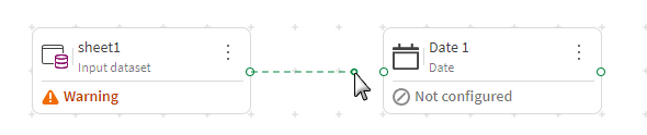 Creating a link between a source and a processor