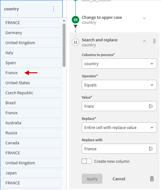Fixing the typo using a search and replace