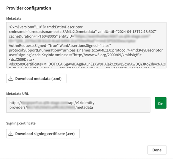 Confirmation dialog with Validate IdP option selected