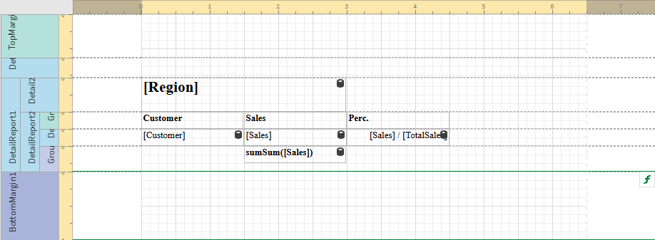 Click to view full size Template with calculated column, and its associated column header, added to the right of the existing columns already created