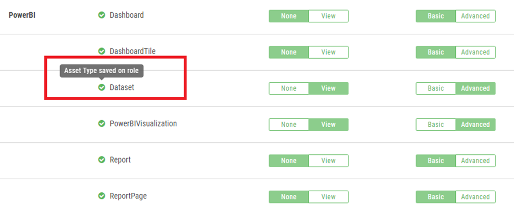 Click to view full size A green check mark beside Dataset.
