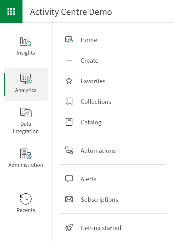 Cliquez pour voir en taille réelle Menu de navigation ouvert, affichant les différentes sections
