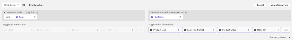 Klik om op volledige grootte te bekijken Eigenschappenvenster in Insight Advisor.