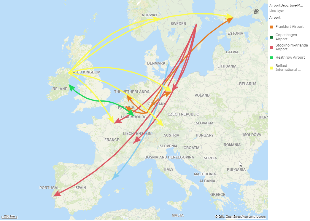 Klik om op volledige grootte te bekijken Kaart met lijnlaag.