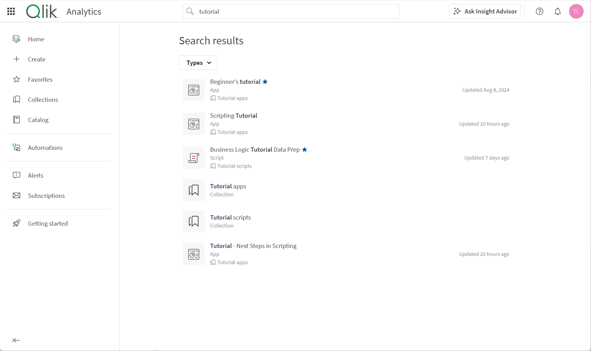 Kliknij, aby wyświetlić pełny rozmiar Wyniki wyszukiwania hasła „tutorials”