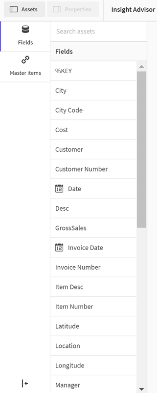 Klicka för att visa i full storlek Resurspanelen Insight Advisor.